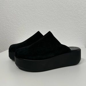 Suede Platform Slide On Clogs Cordani Made in Italy Women’s Size 8